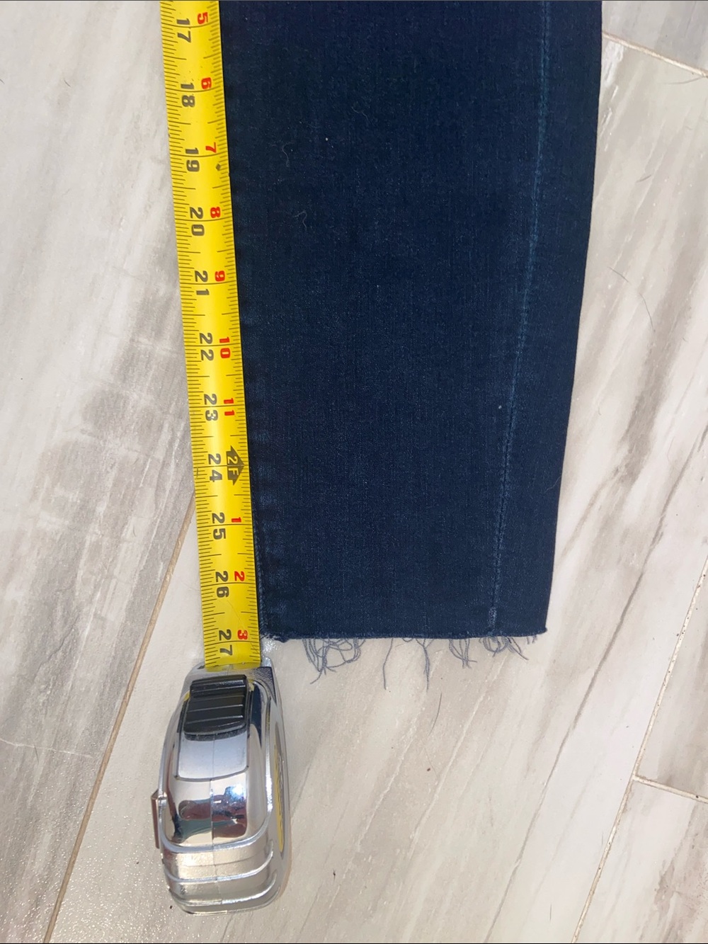 7 For All Mankind High Waist Ankle, Raw Hem, Super Skinny, 27x27, NWT, $165 MSRP - Picture 12 of 15